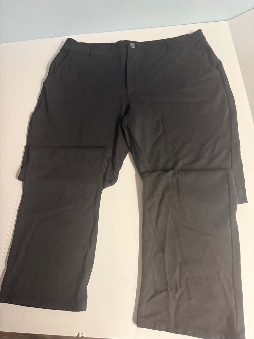 Men's Black Dress Pants - Classic Straight Fit